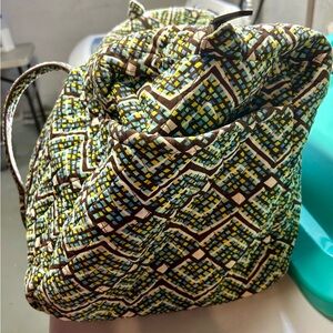 Vera Bradley Rain Forest Quilted Duffel Bag